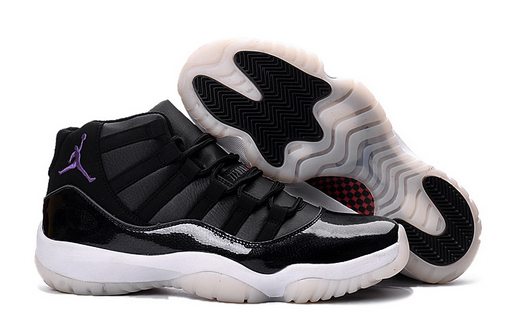 Air Jordan 11 Jade White Black Purple Jumpman Shoes - Click Image to Close